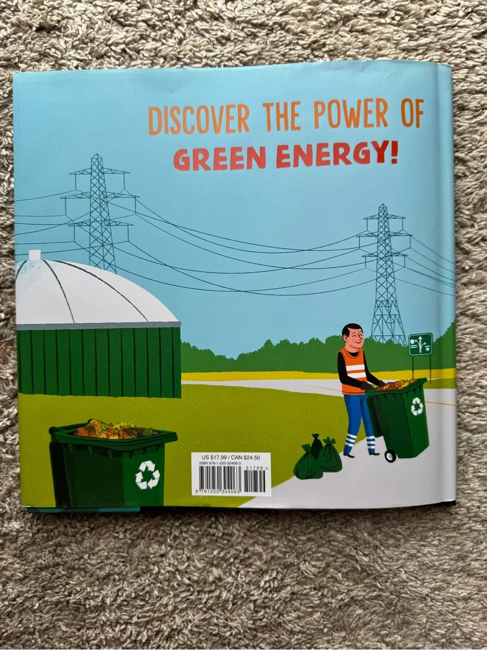 Green Machine Rebecca Donnelly Kids Book Food Scraps Green Energy Hardcover
